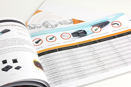 漢維mp0 mtp光纖5g通信產品宣傳企業商務扁平風格畫冊